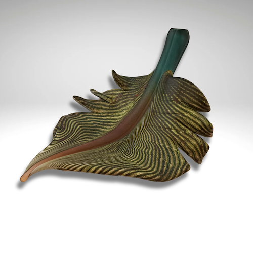 GBG-046 Leaf, Arbor Sculpture Sage, Topaz $1070 at Hunter Wolff Gallery